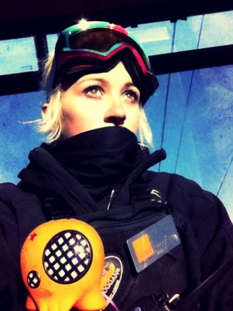 Love it skiing