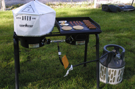 1 Burner, in action.