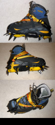 Grivel G10 crampons on my boots