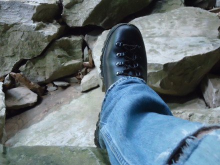 Wet pants, dry feet