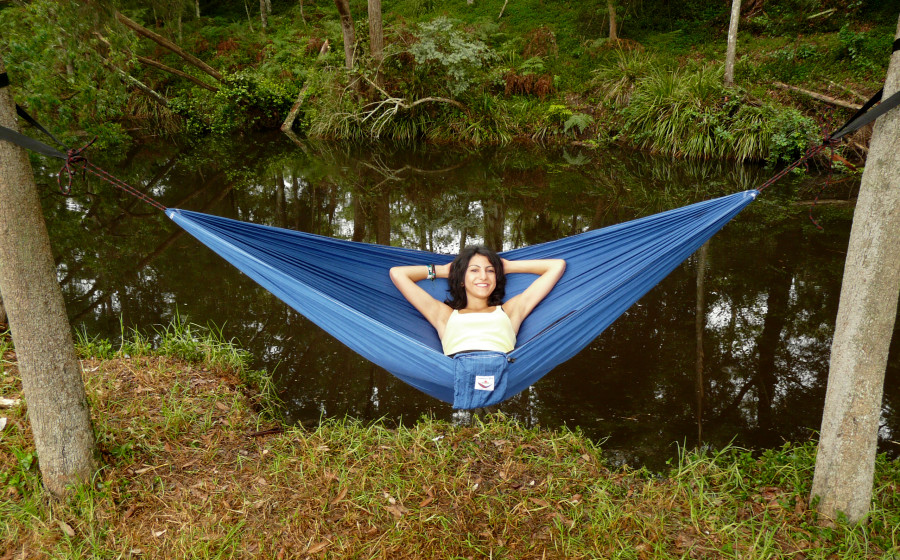 laying back in hammock bliss ultralight