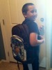 Kai going back to school in Dakine