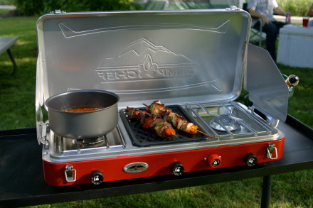 Denali with kabobs