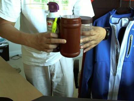 Size of containers that fit in the rear pockets