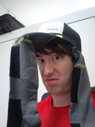 Socks don't go on your head