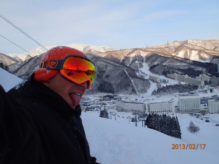 Riding Mt. Naeba, Japan