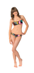 Volcom Women's Block Box Tube Bandeau Bikini Top