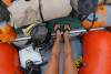 loving my Chaco leather flips rafting in the Grand Canyon