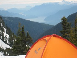Alpinist Tent on Mt Garibaldi