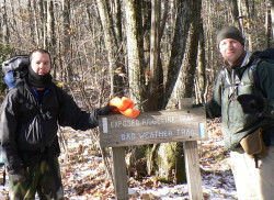 Smartwool beanie on right