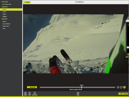 Powder ski out of the race room 