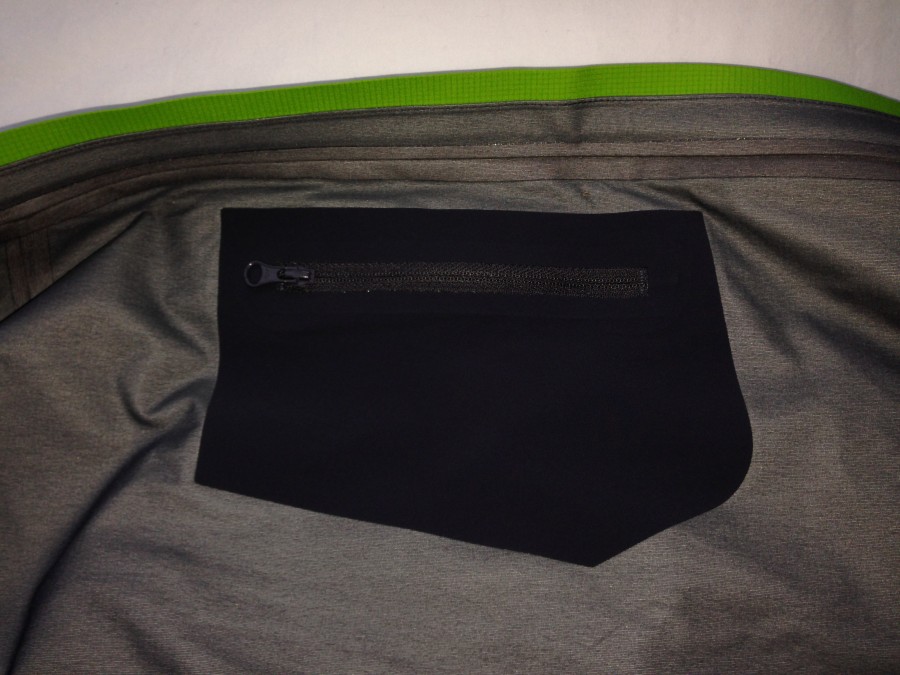 Left internal chest pocket