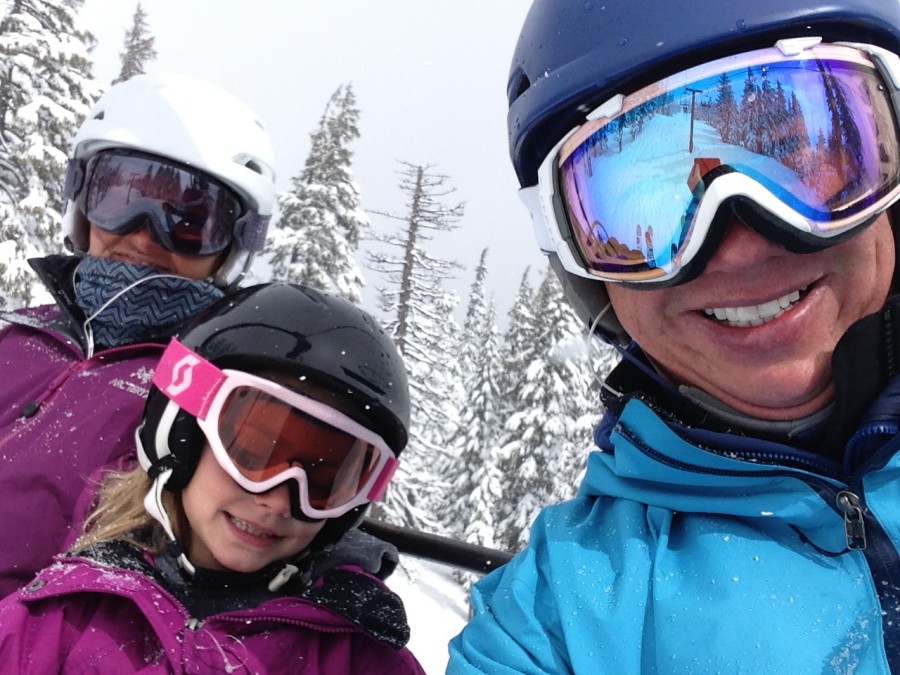 Lift ride up Mt. Bachelor