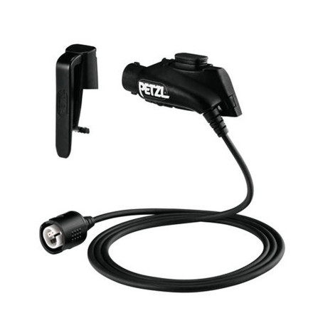 Petzl Nao belt clip and extension cord 