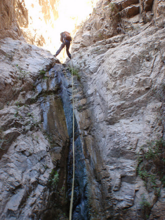 Canyon tech in Rubio Canyon