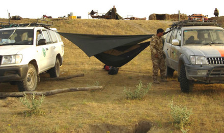 Between 2 Vehicles In Afghanistan