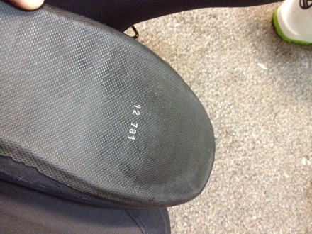 Wet underside of liner