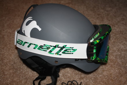 With my Helmet from the side