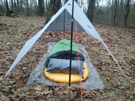 My XLite under my tarp...