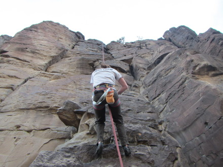Sport climbing.