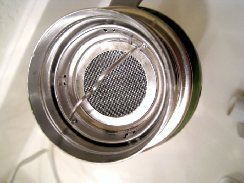 tea strainer/ice dam