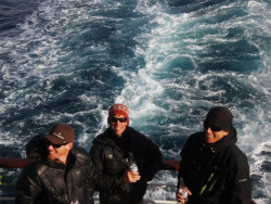 Wearing a Compressor Jacket on the way back from Antarctica