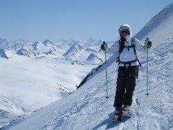 Alaska heli-skiing with my Heli Pro