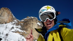 Vio after a ski BASE
