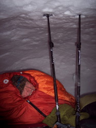 Snowcave prop, Glacier Bay, AK