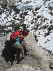 Paramount Porter pant on a climb up Cathedral Peak- Yosemite Valley