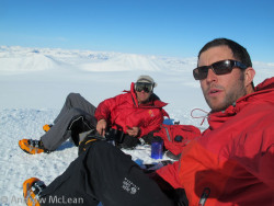 Lounging in a Sub Zero jacket