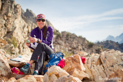 salomon XR jacket at the top of Olympus West Slabs, UT