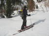 Skinning up Box Elder Peak