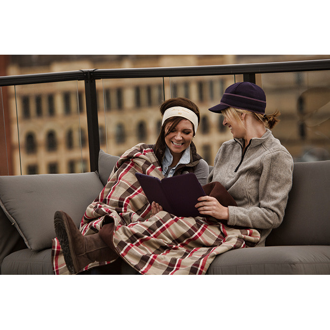 Stormy Kromer Wool Blend Blanket in Red/Black Plaid main image 0