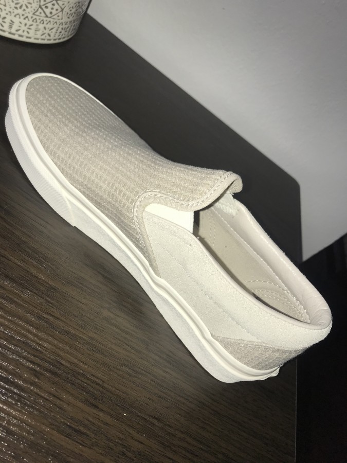 vans multi woven slip on rainy day